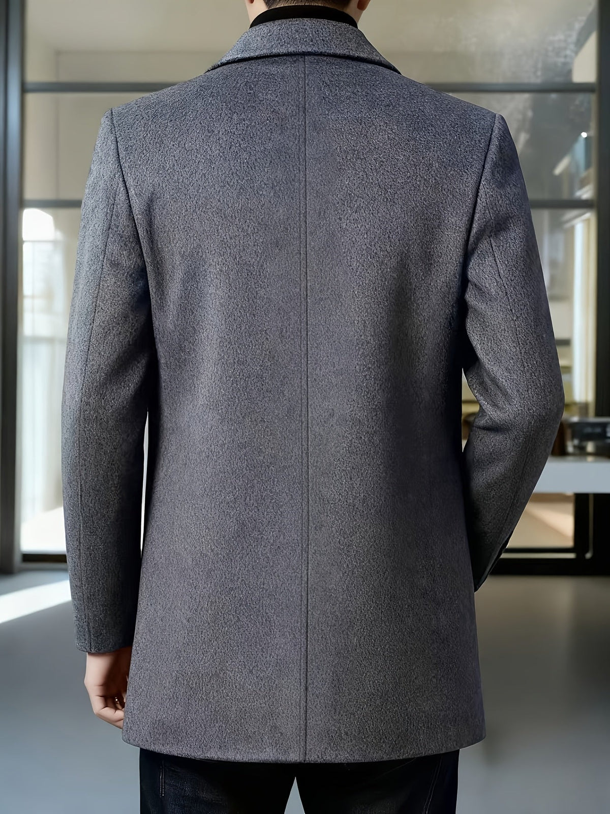 Veste à revers toucher polaire boutonnée