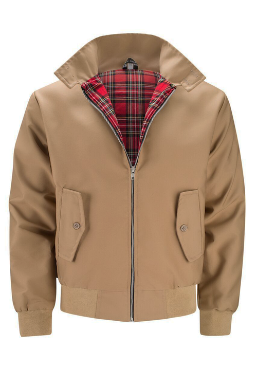 Blouson classique à doublure tartan