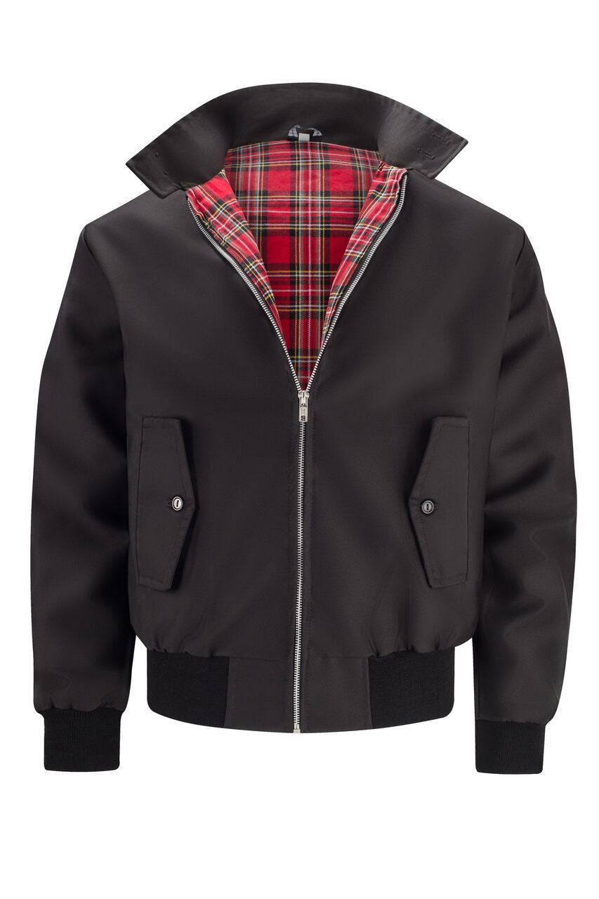 Blouson classique à doublure tartan