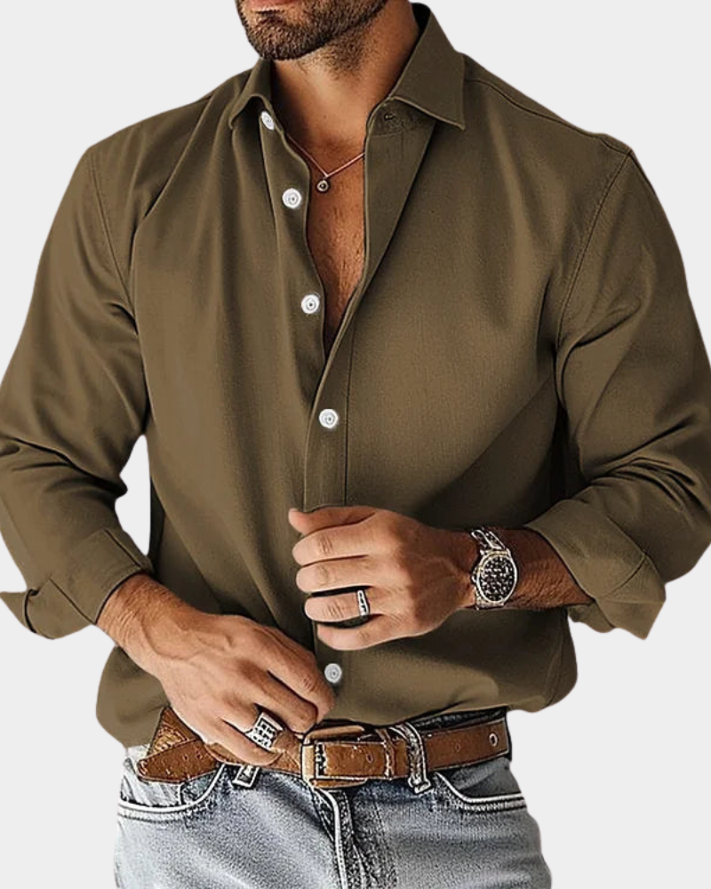 Chemise boutonnée extensible coupe ajustée