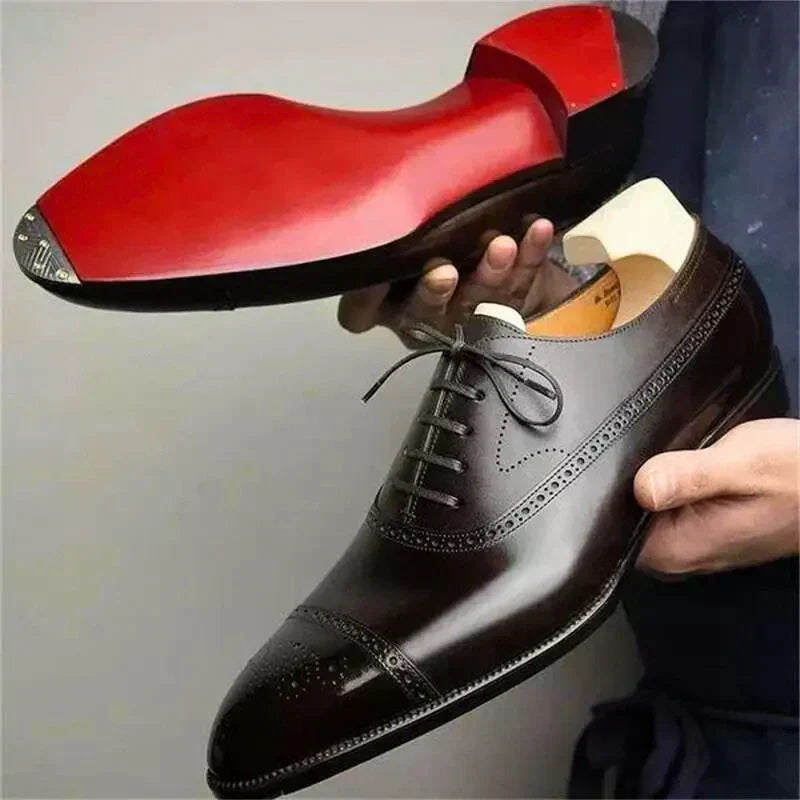 Richelieus brogue en cuir souple habillés style chic intemporel homme – Maintenon