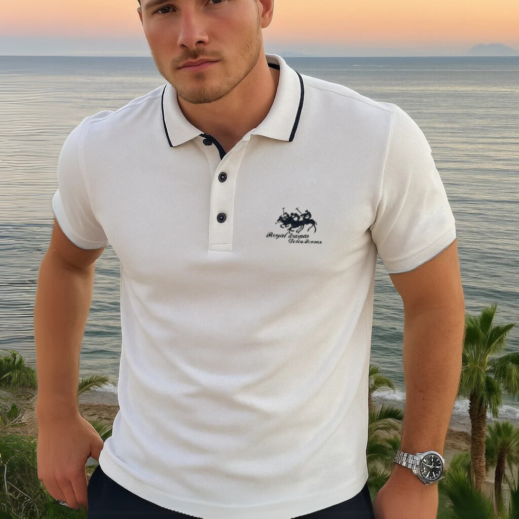 Polo en tissu respirant coupe moderne col classique pour toute occasion homme – Honfleur