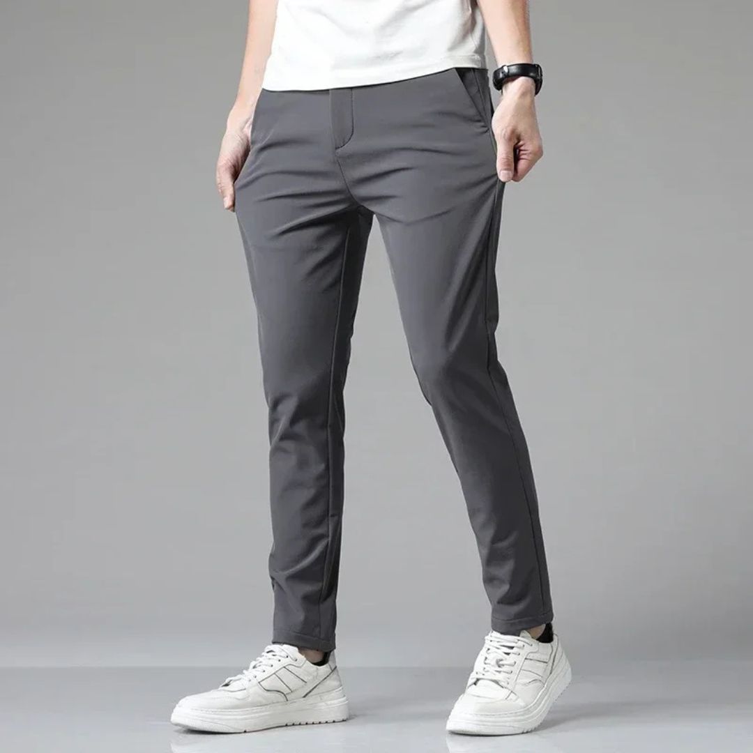 Pantalon slim extensible taille élastique