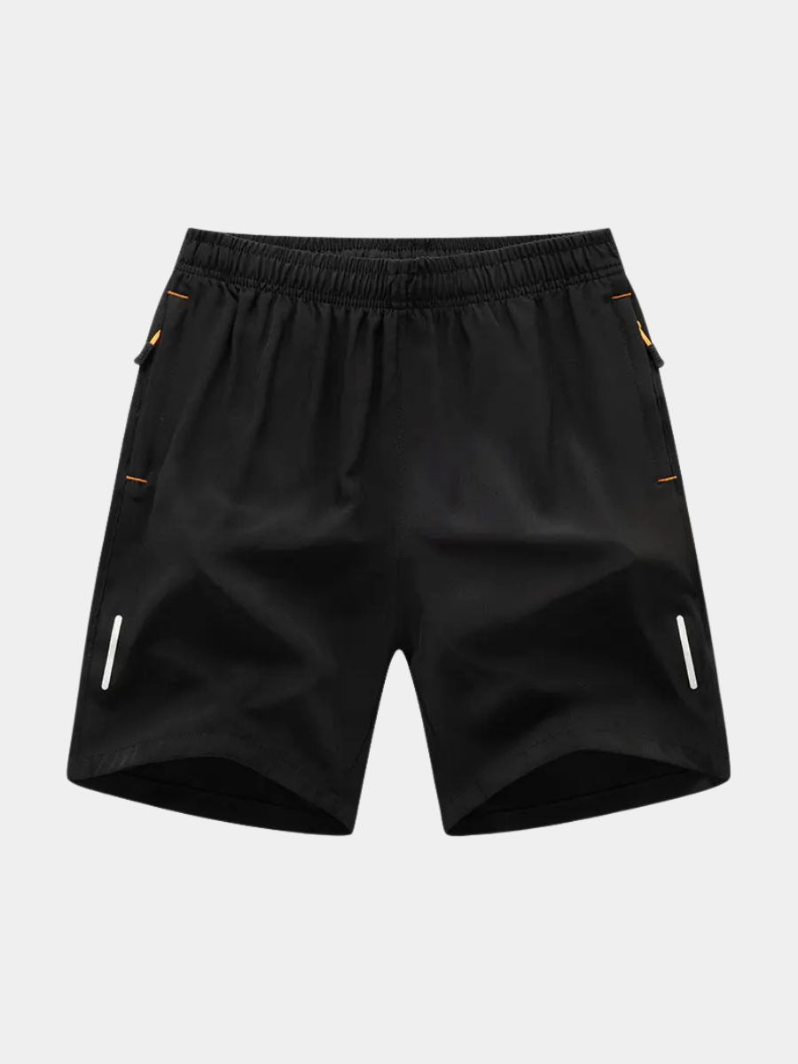 Short de sport léger à poches zippées