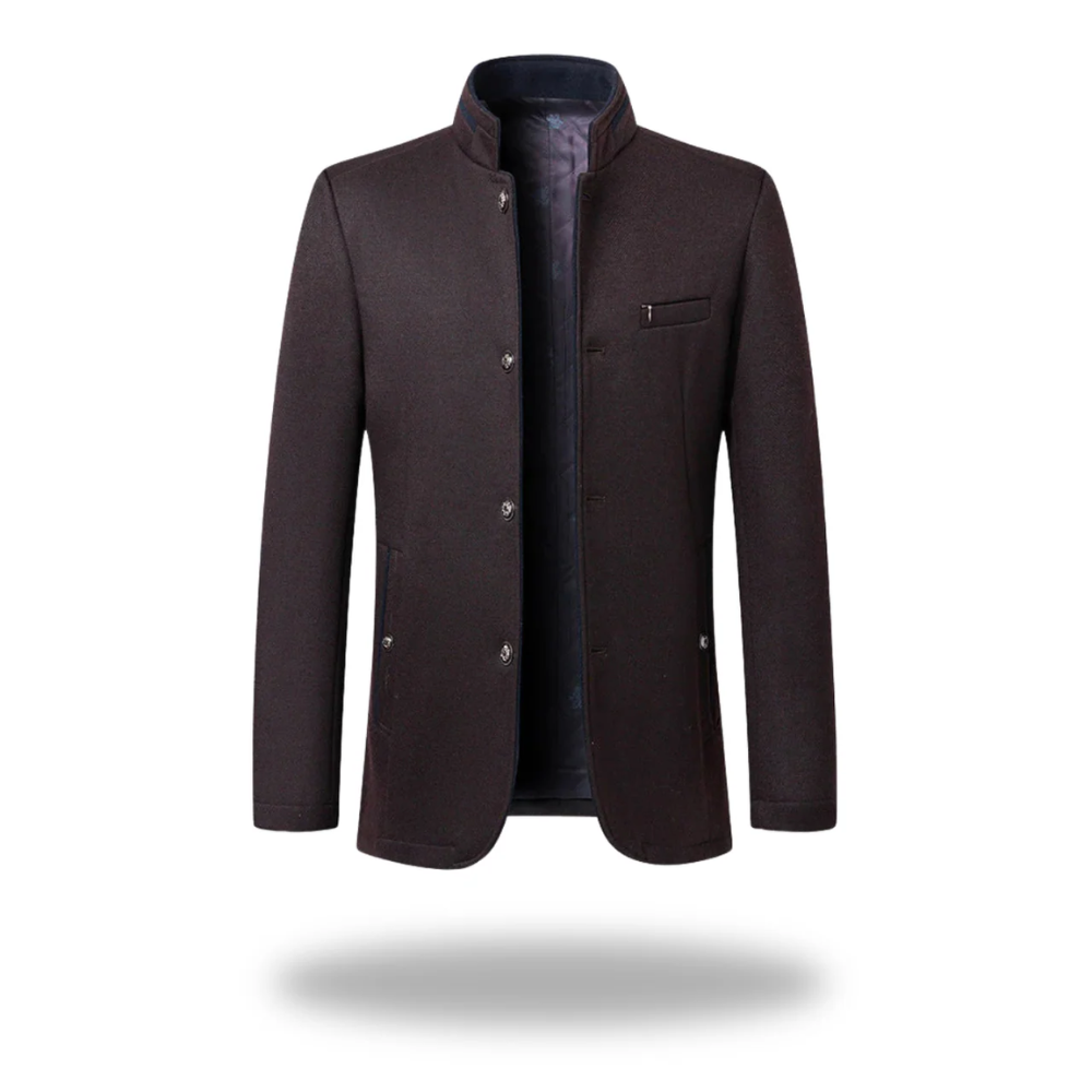 Blazer élégant coupe ajustée à revers crantés pour homme – Saint-Jean-de-Luz