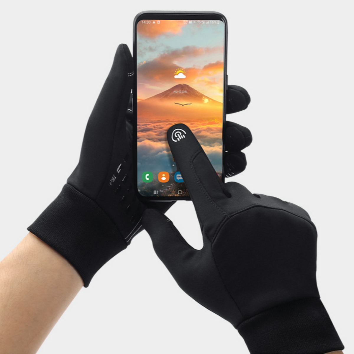 Gants chauds pour l'hiver trajets quotidiens finition soignée homme – Mehun