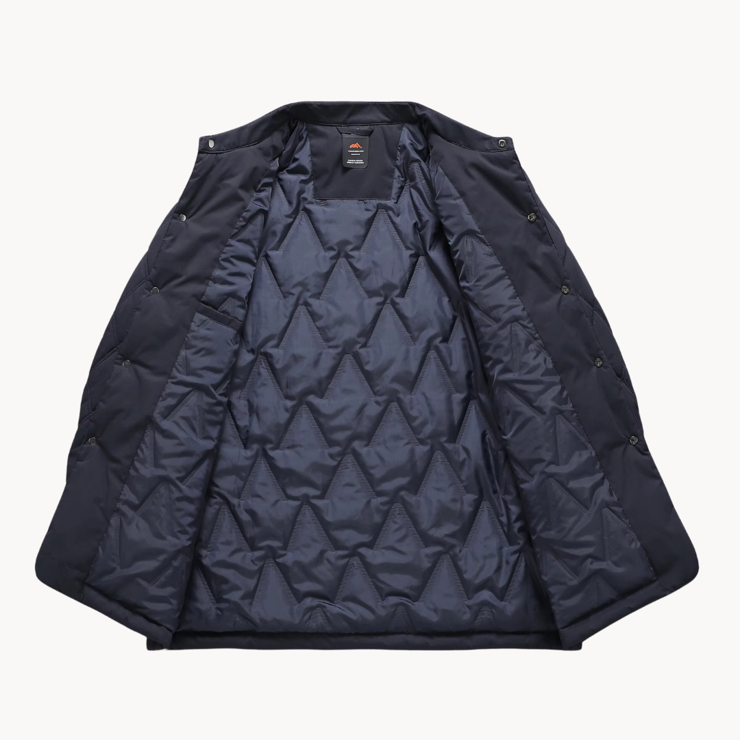 Veste matelassée à losanges verte