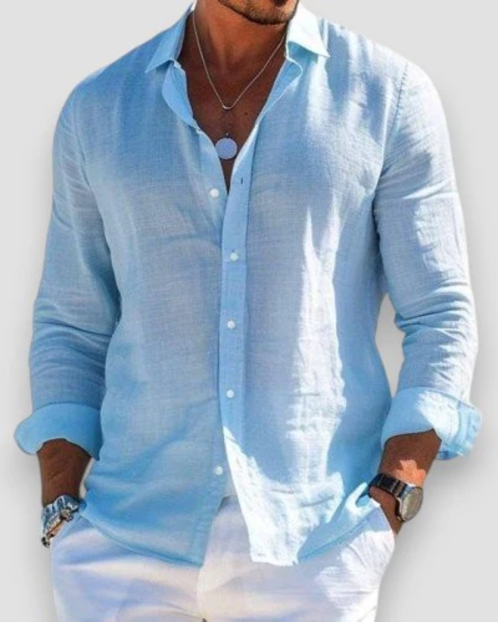 Chemise casual confortable coupe décontractée pour chaque jour homme – Omonville