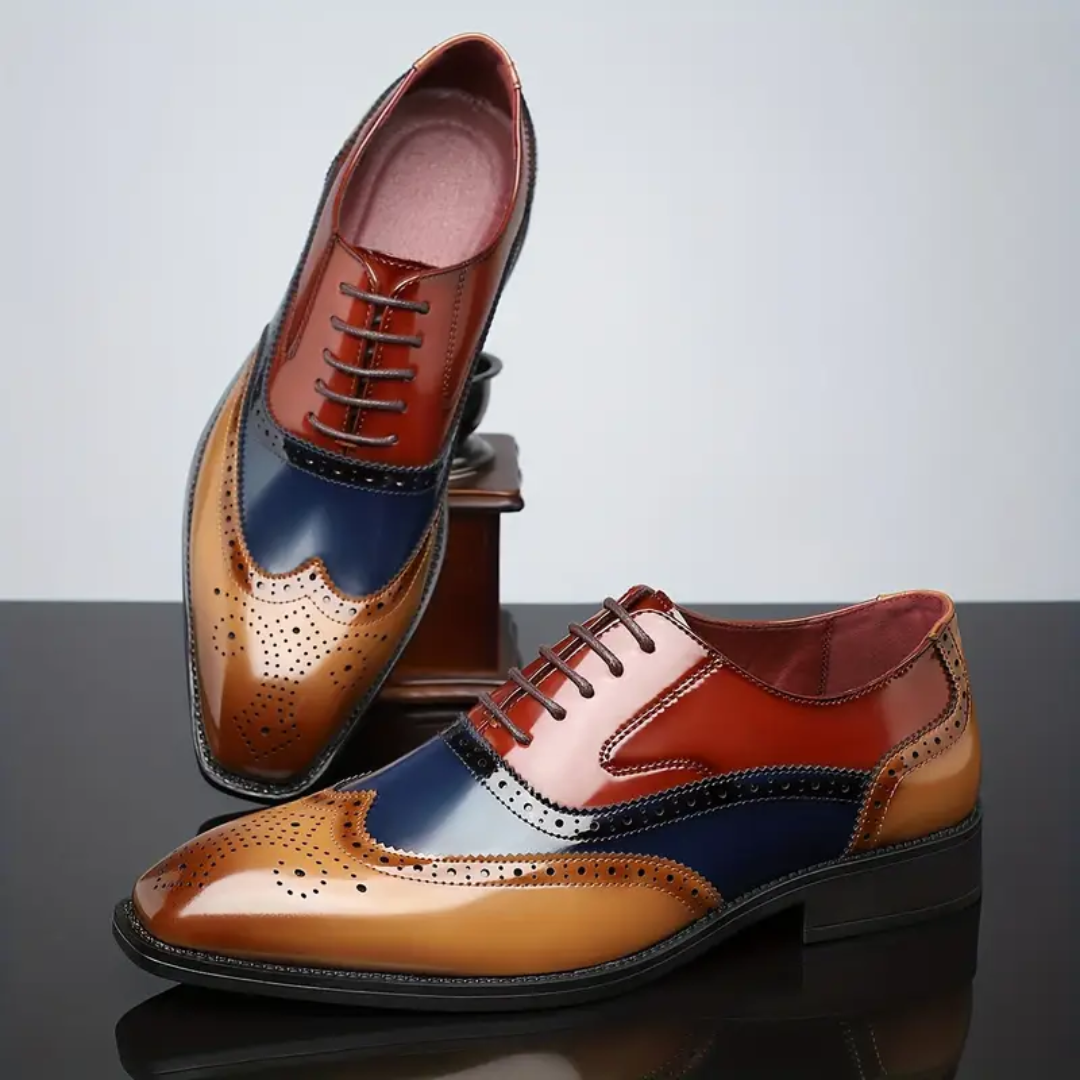 Chaussures brogues à bout fleuri