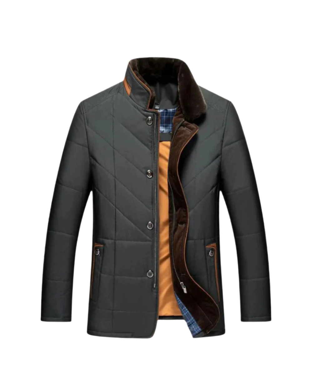 Veste matelassée à col montant