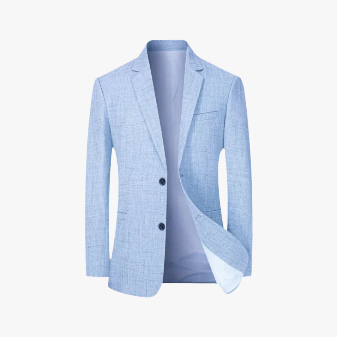 Blazer léger beige aspect lin