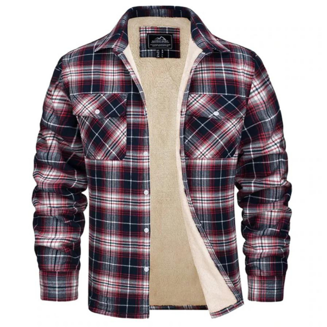 Veste à carreaux classique et décontractée pour les journées fraîches homme – Cézembre