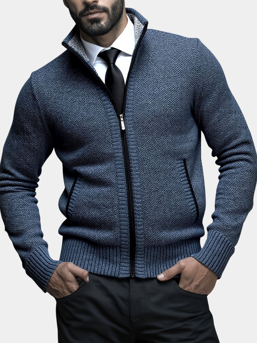 Gilet zippé coupe slim sans manches élégant style chic intemporel homme – Mercurey