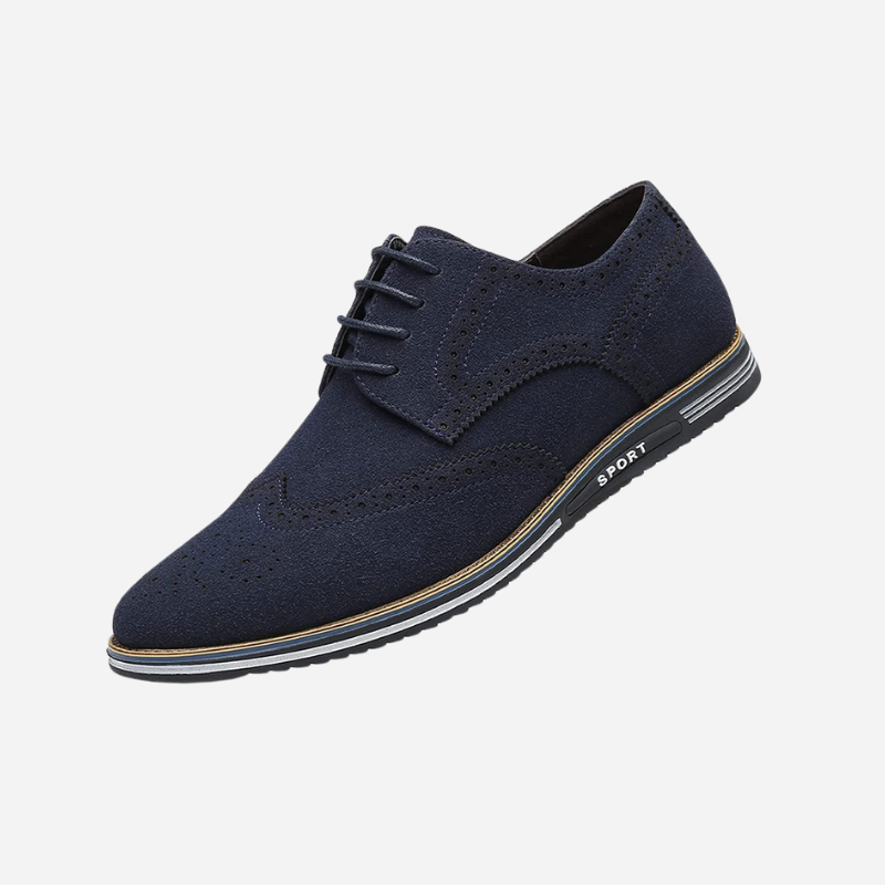 Chaussures à lacets aspect daim semelle sport