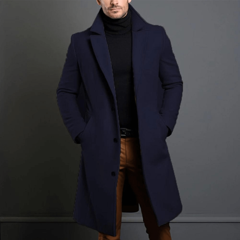 Manteau long d'hiver inspiration trench classique homme – Brézé