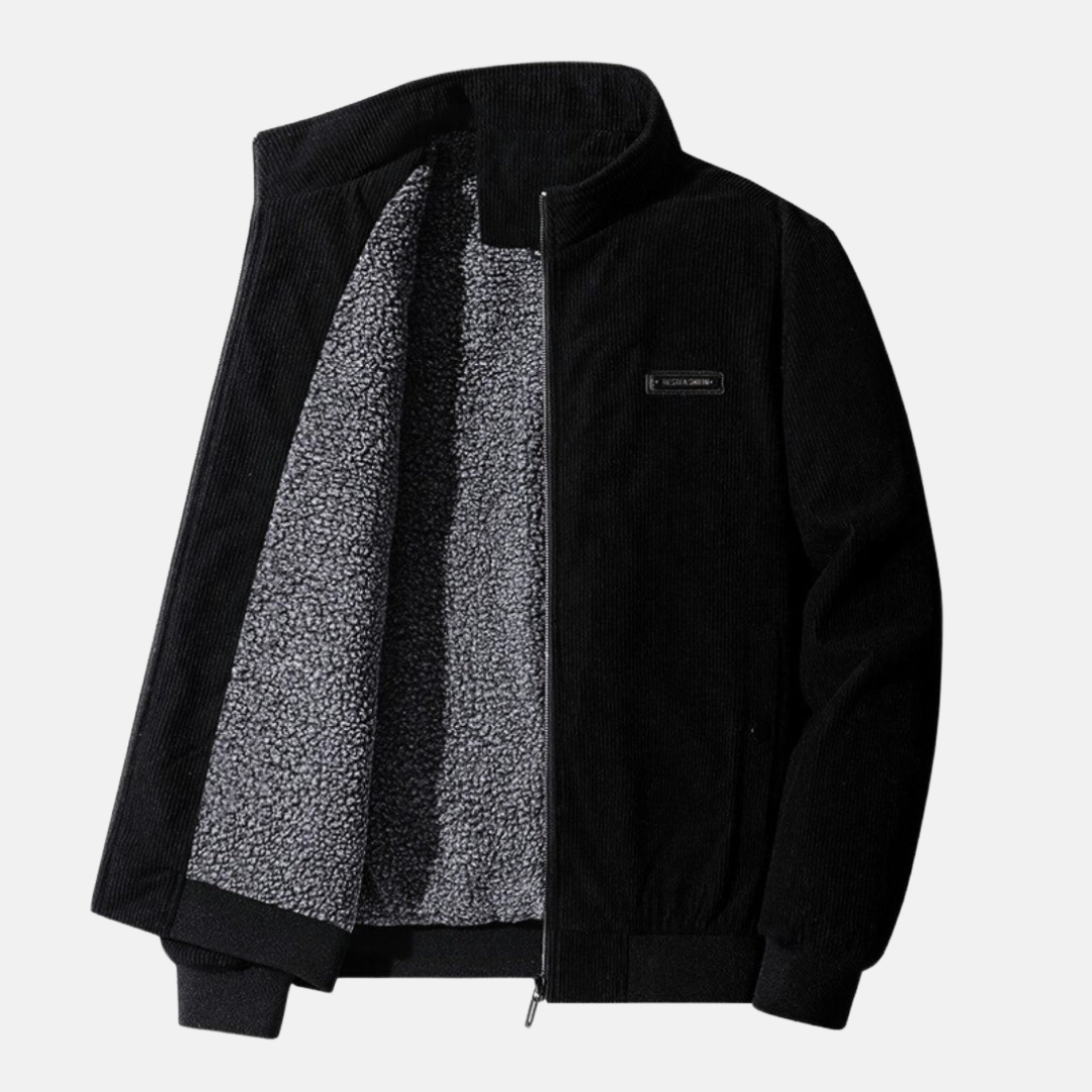 Veste rétro en velours côtelé