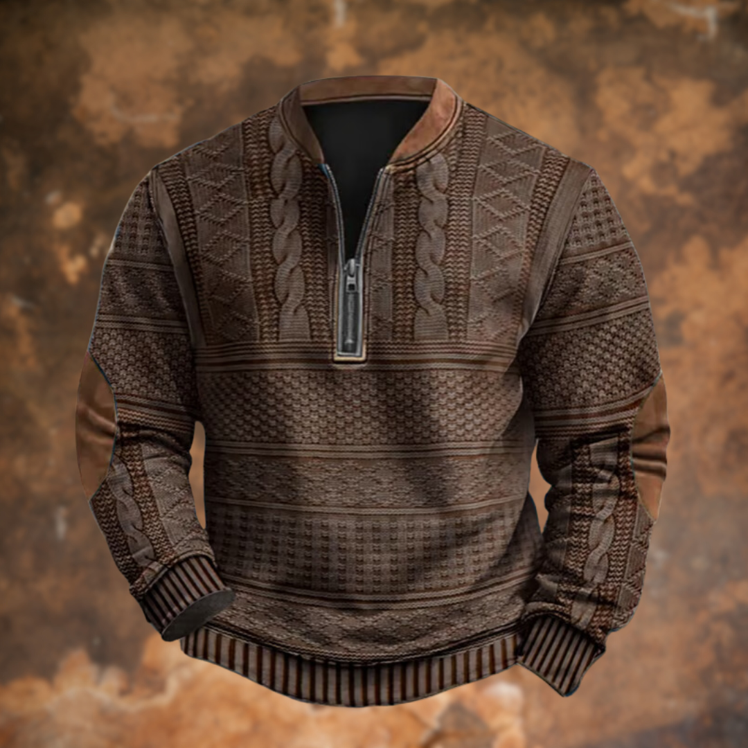 Polo d'automne élégant manches longues au style intemporel homme – Lowendal