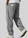 Pantalon en velours côtelé à cordon coupe décontractée homme – Constantine