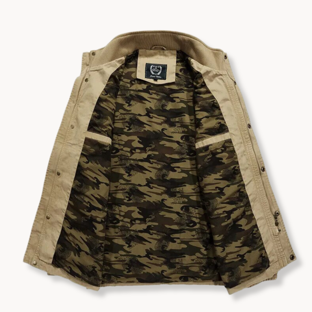 Veste fonctionnelle en coton poches coupe actuelle homme – Alise