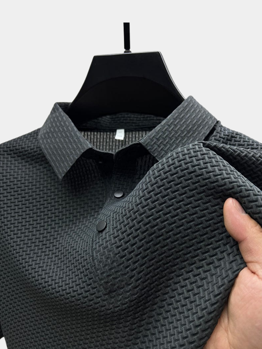Polo motif raffiné tissu respirant style chic intemporel homme – Vierzon