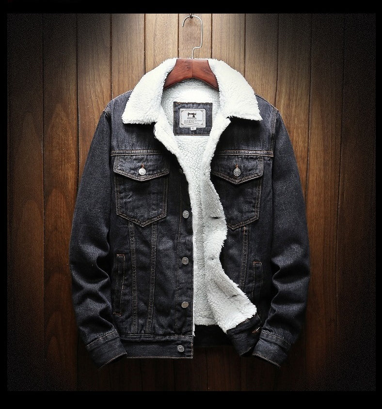 Veste en denim doublée fausse fourrure à la finition soignée homme – Breil