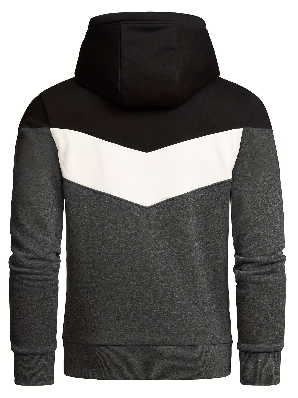 Sweat à capuche à blocs de couleurs