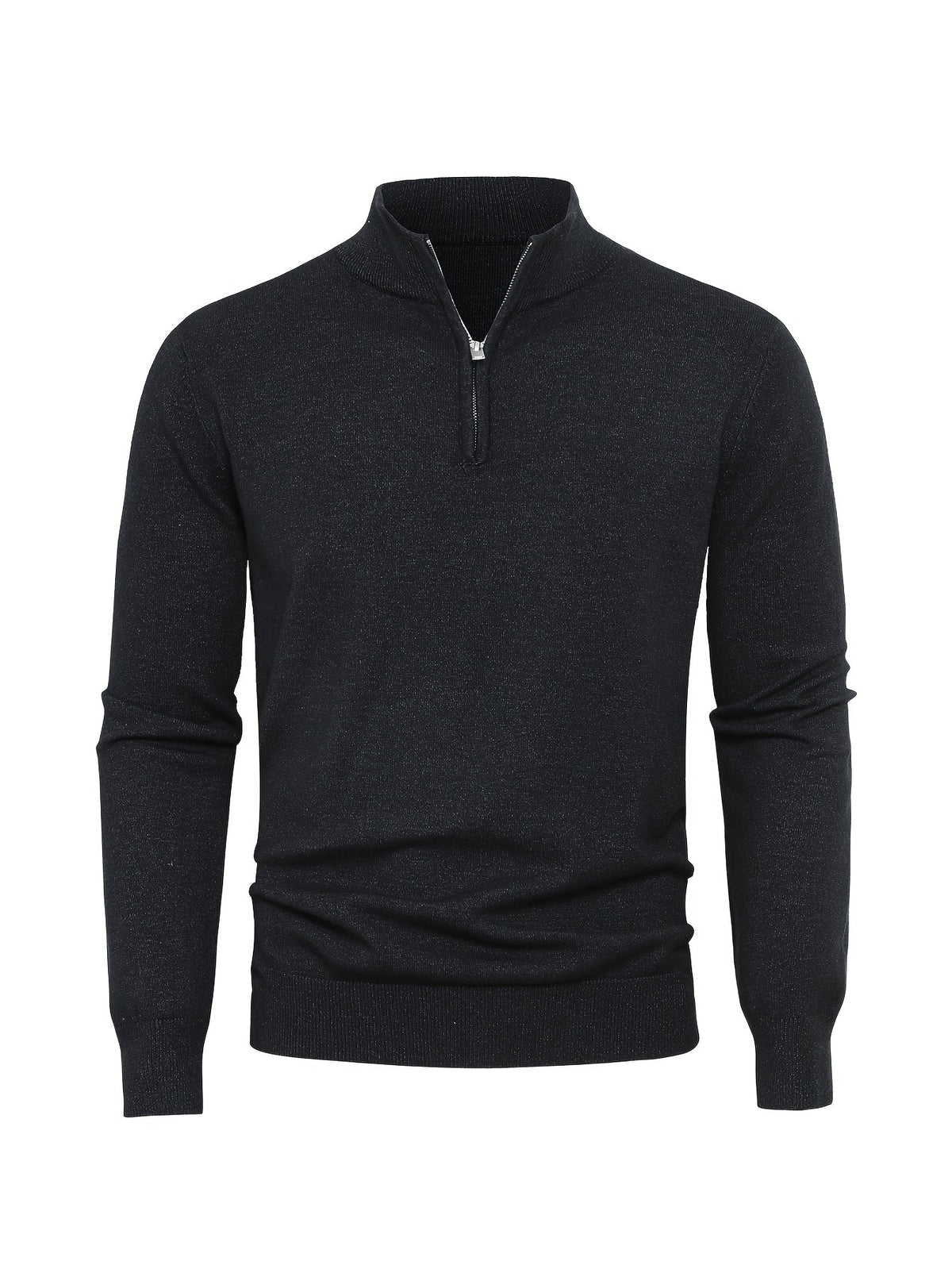 Pull col montant demi-zip en maille