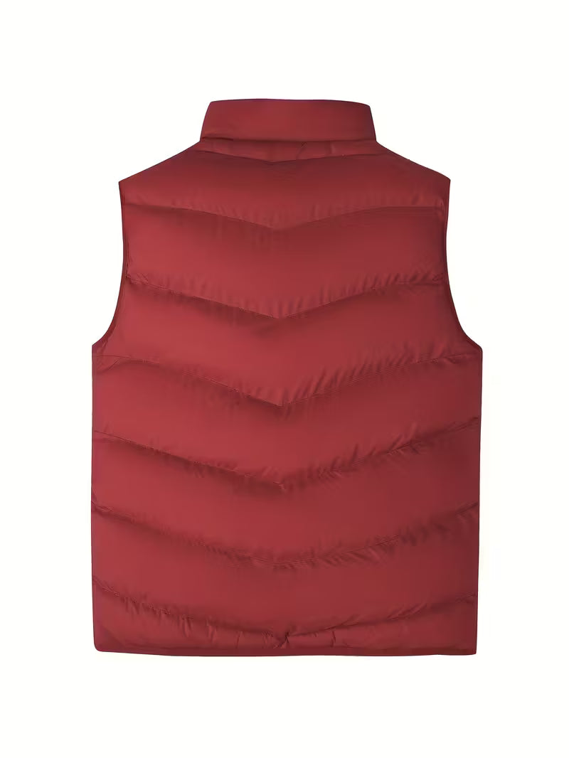 Gilet sans manches rembourré zippé