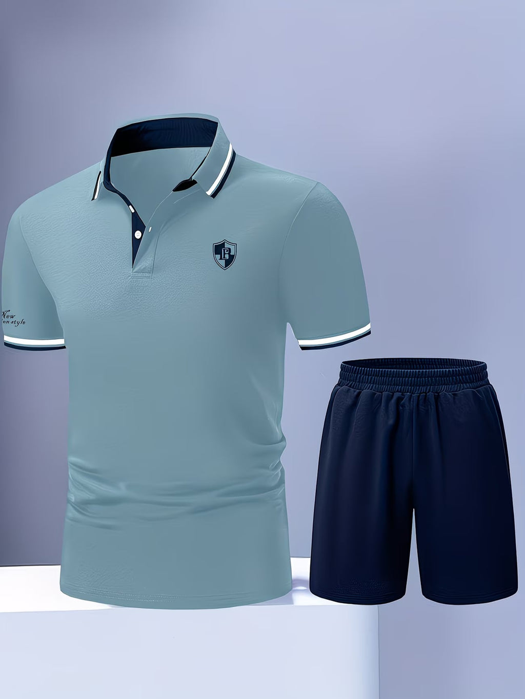 Ensemble polo et short à écusson