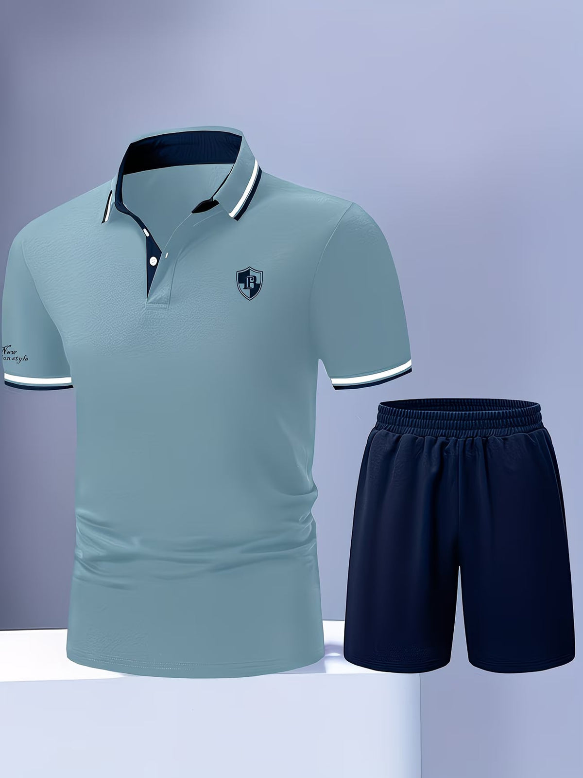 Ensemble polo et short à écusson