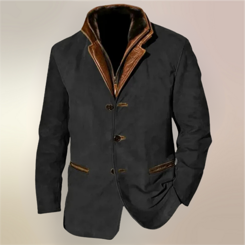 Veste vintage élégante confort polyvalente allure sobre homme – Clamecy