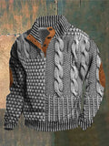 Pull en maille à motif chaud col rond coupe confortable homme – Roscoff