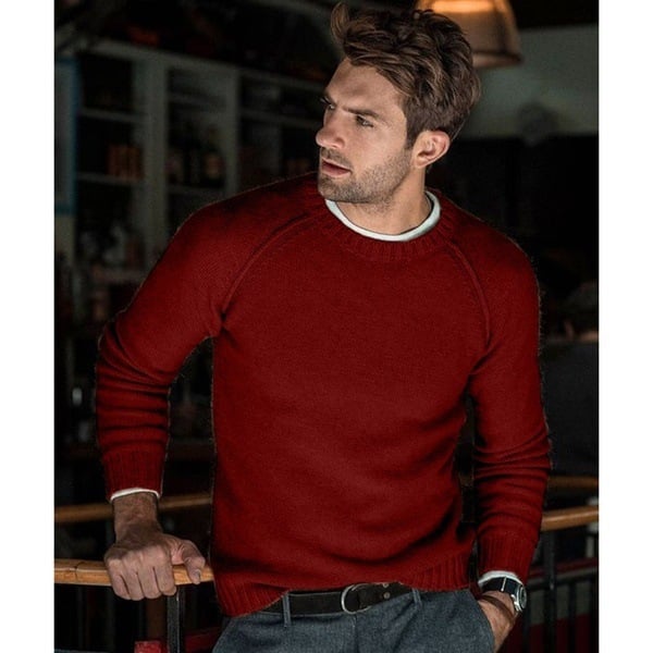 Pull en tricot doux décontracté pour le quotidien homme – Montgenèvre