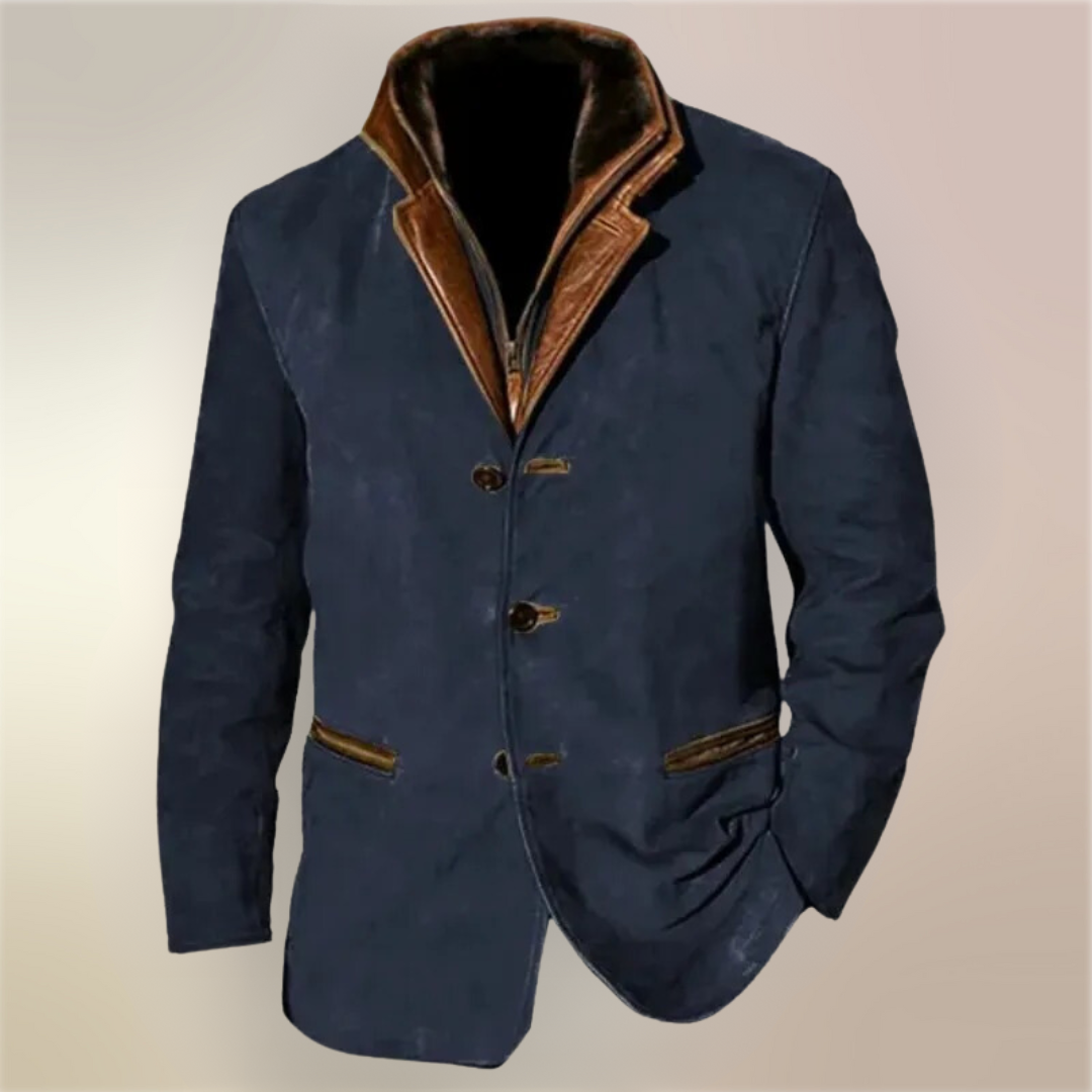 Veste vintage élégante confort polyvalente allure sobre homme – Clamecy
