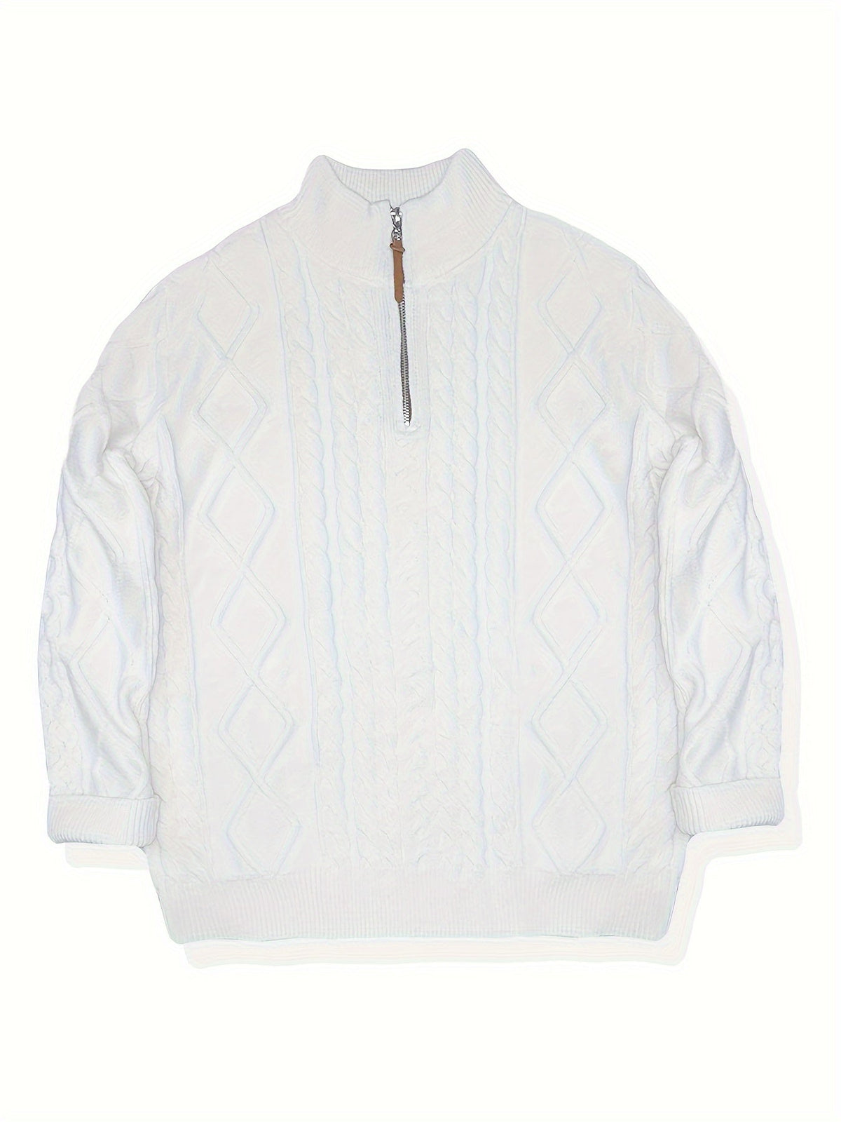 Pull col polo zippé en maille