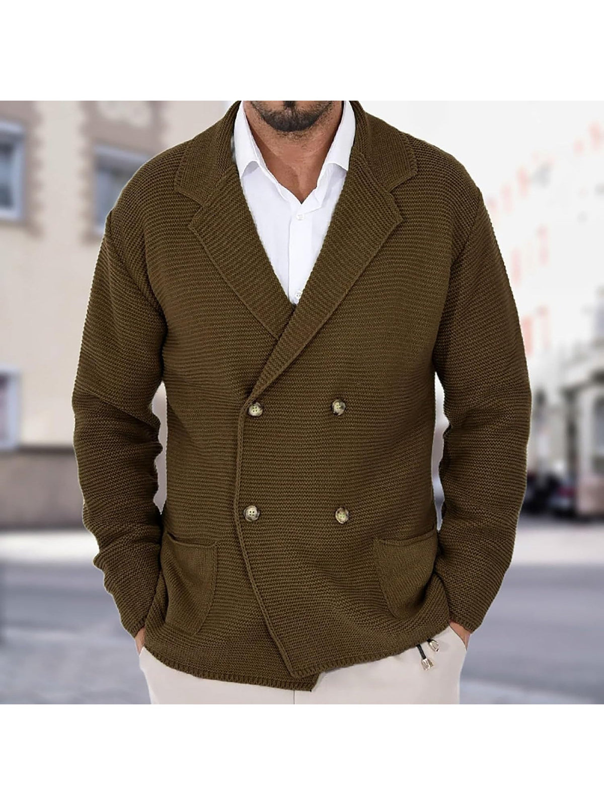 Cardigan aspect lainage forme veste