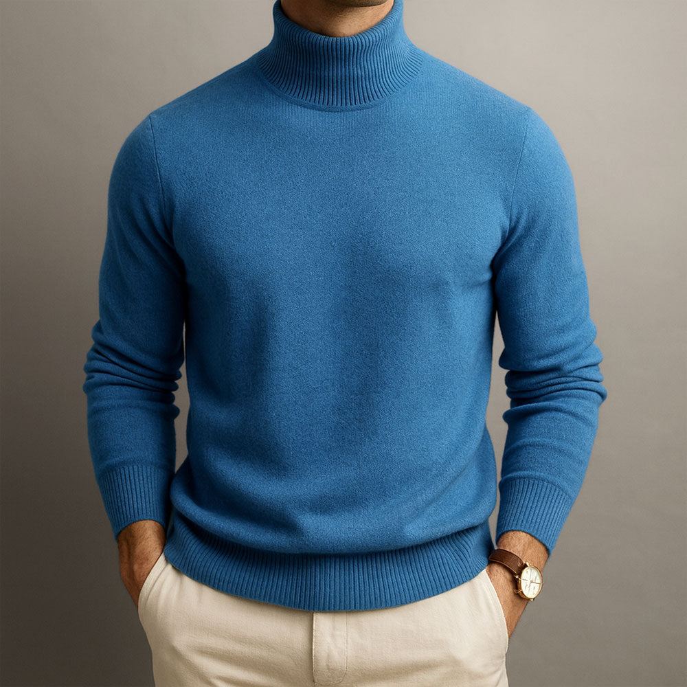 Pull col roulé en maille douce