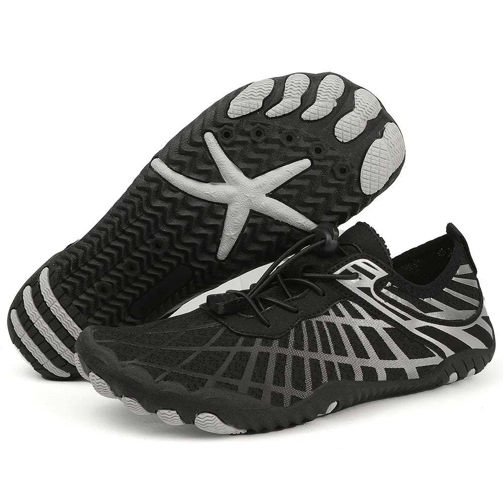 Chaussures aquatiques en mesh à lacets