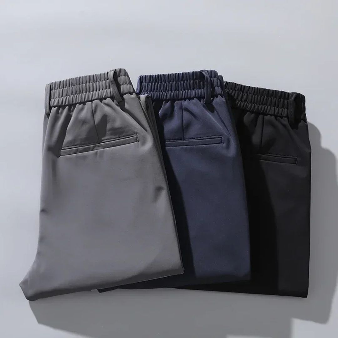 Pantalon slim extensible taille élastique