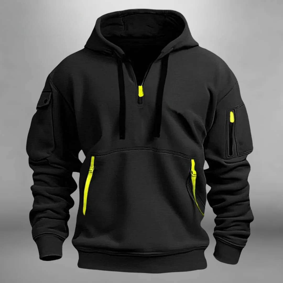 Sweat à capuche doux polyvalent confort allure sobre homme – Villesavin