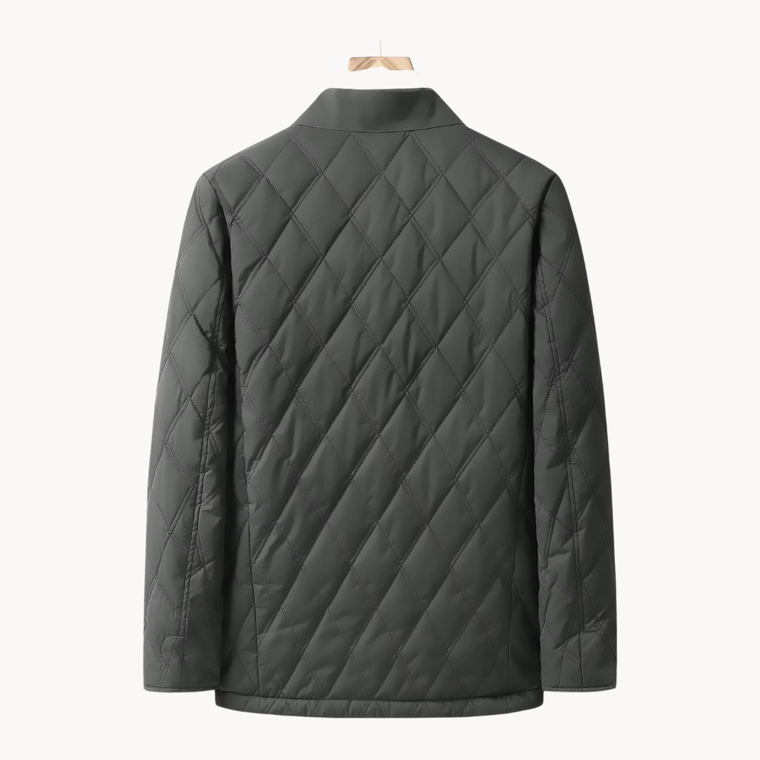 Veste matelassée à losanges verte