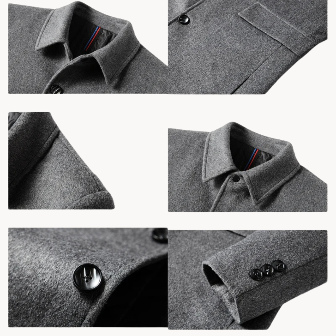 Manteau en laine coupe classique au chic discret homme – Blauvac