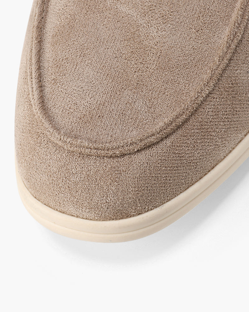 Mocassins à enfiler aspect daim