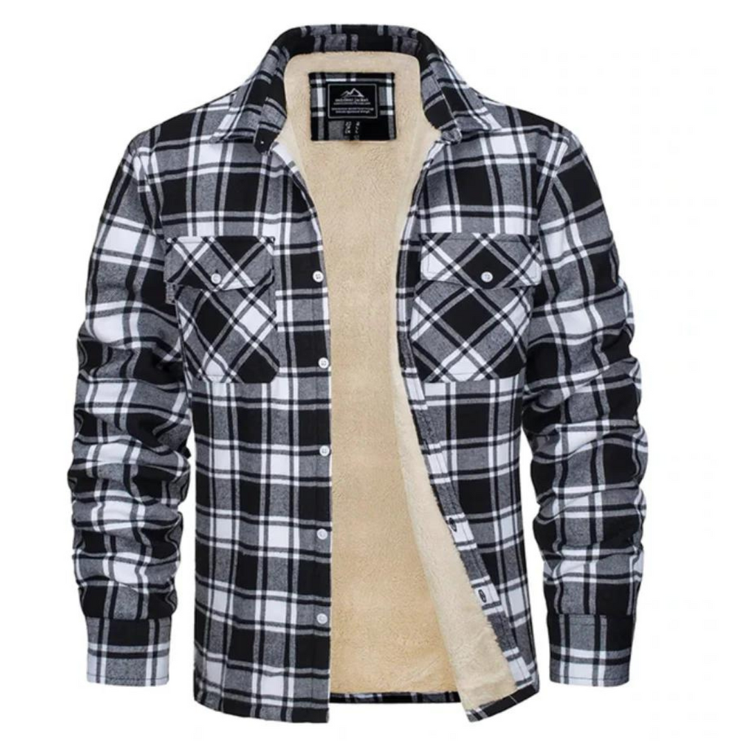 Veste à carreaux classique et décontractée pour les journées fraîches homme – Cézembre