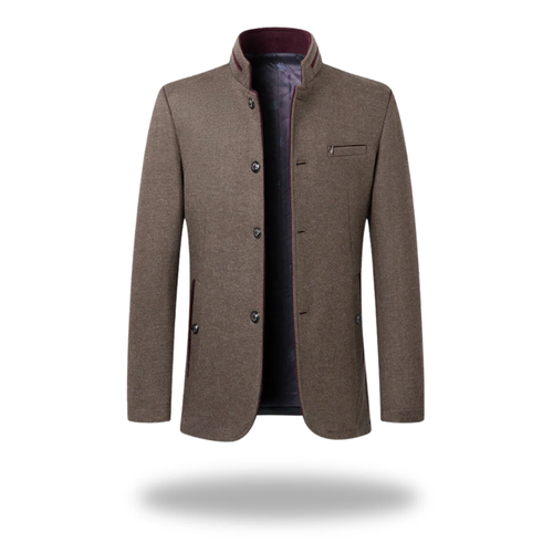 Blazer élégant coupe ajustée à revers crantés pour homme – Saint-Jean-de-Luz