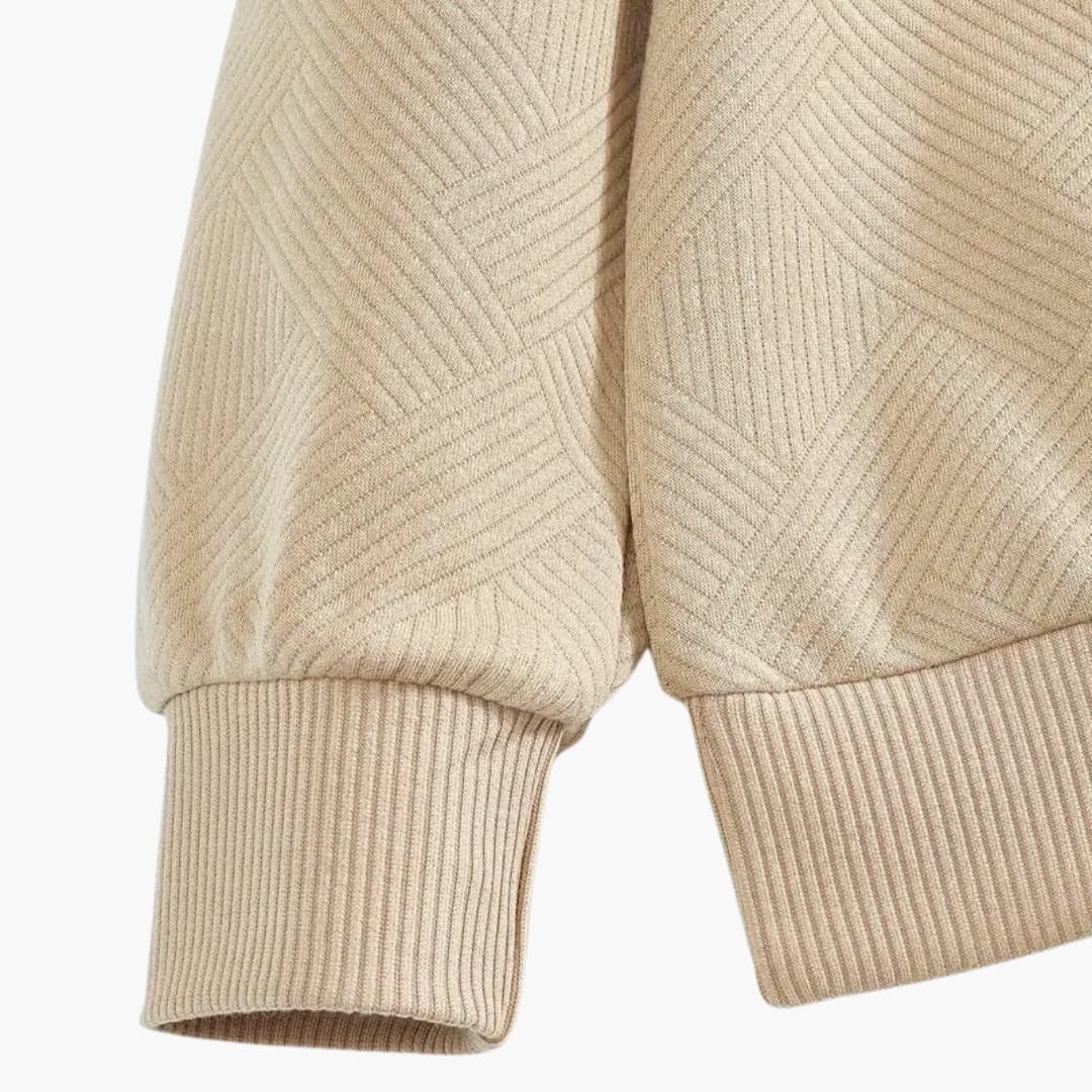 Pull en maille à motif géométrique