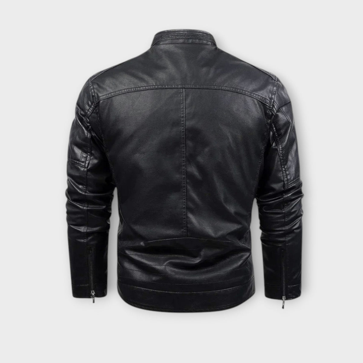 Veste effet cuir doublée façon polaire
