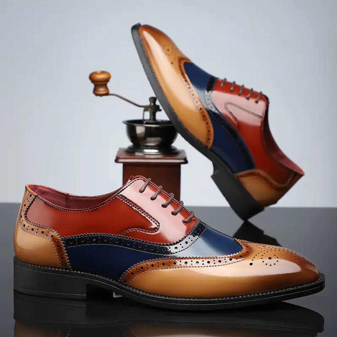 Chaussures brogues à bout fleuri