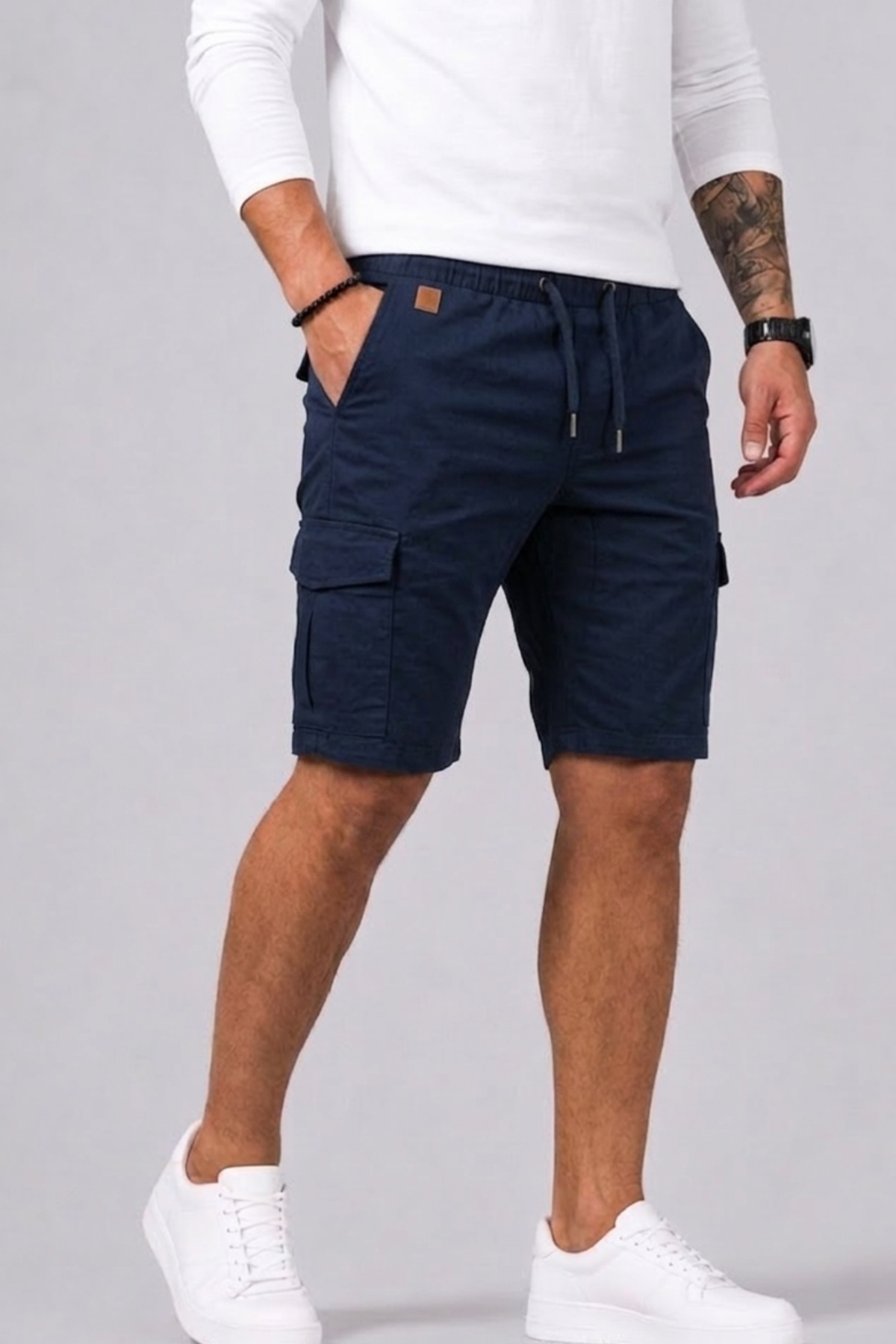 Short cargo coupe droite poches multiples pour l'été homme – Livarot
