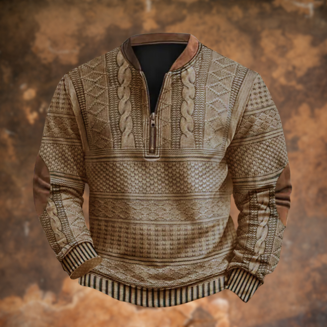 Polo d'automne élégant manches longues au style intemporel homme – Lowendal